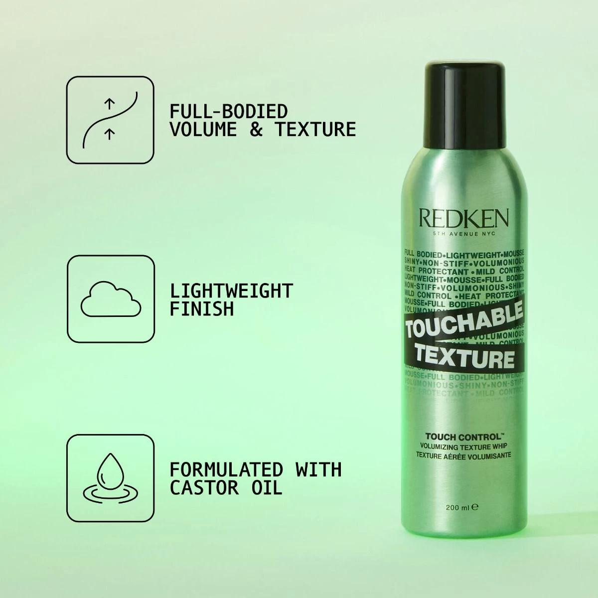 Redken Touchable Texture Spray 200ml 6 Redken Touchable Texture Spray 200ml - Afbeelding 4