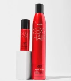 Sexyhair Big Root Pump Volumizing Spray Mousse 300ml -Kappersproducten Winkel big root pump spray mousse sfeer 2 1