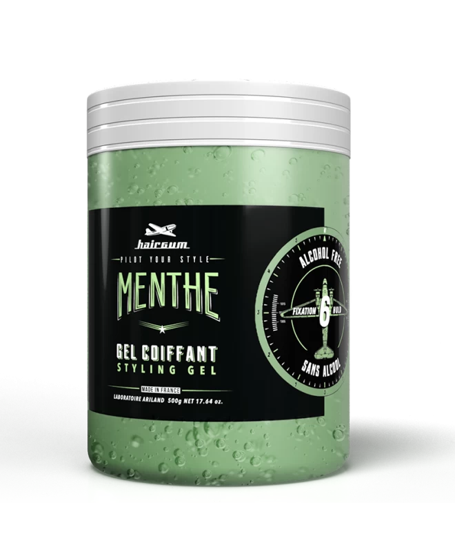 Hairgum Mint Fixing Gel - Alcohol Free 500gr 3 Hairgum Mint Fixing Gel - Alcohol Free 500gr