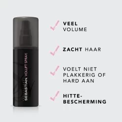 5x Sebastian Volupt Spray 150ml -Kappersproducten Winkel kap sebvolx551