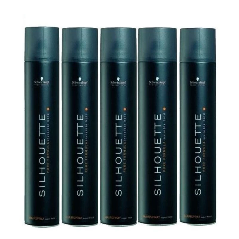 5x Schwarzkopf Silhouette Super Hold Spray 500ml